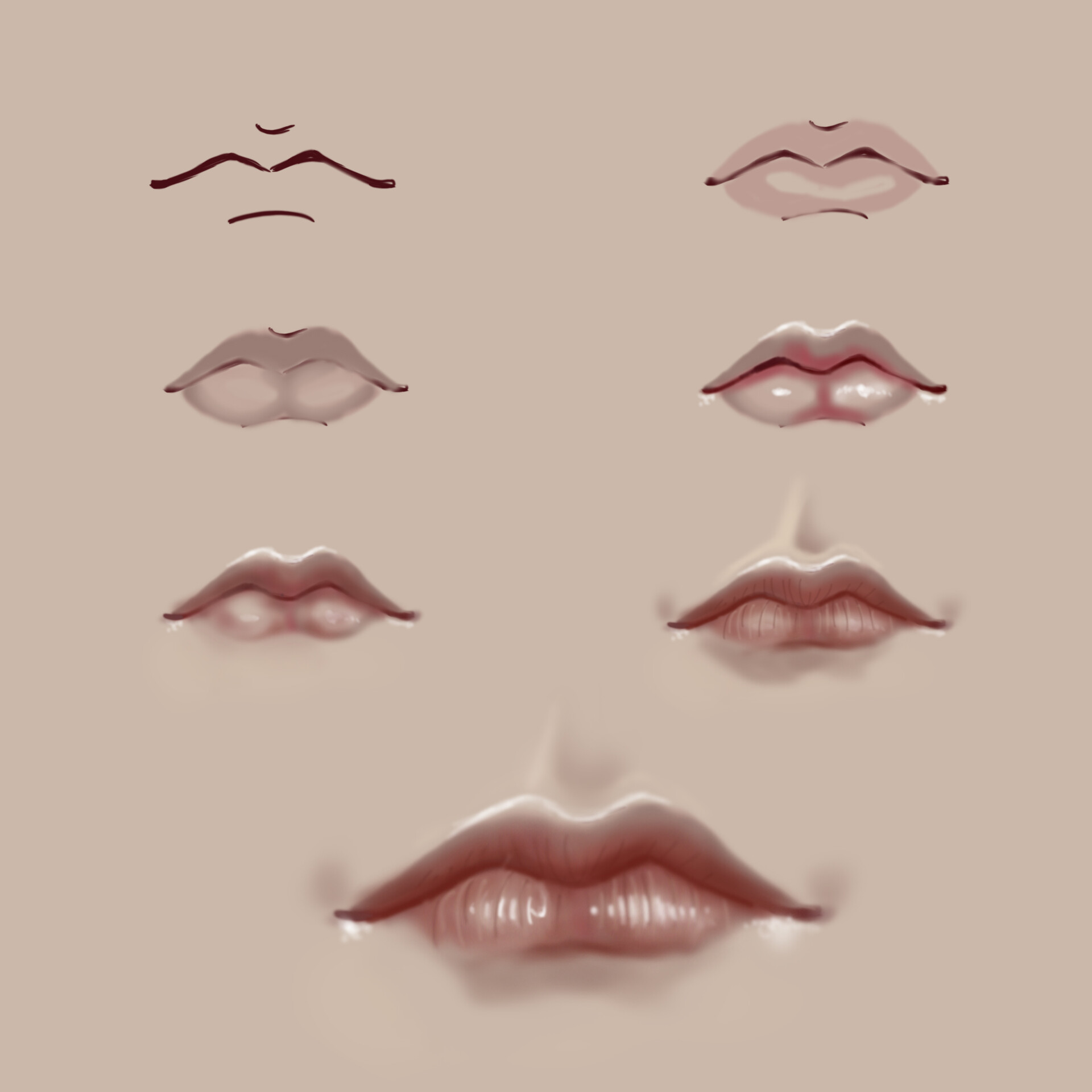 Artstation Eyes And Lips Digital Art Preeti Joshi