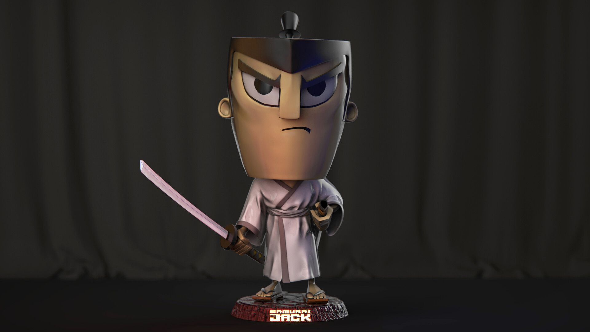 Artstation Samurai Jack Chibi Baby Toy Jose Carlos Pajaro