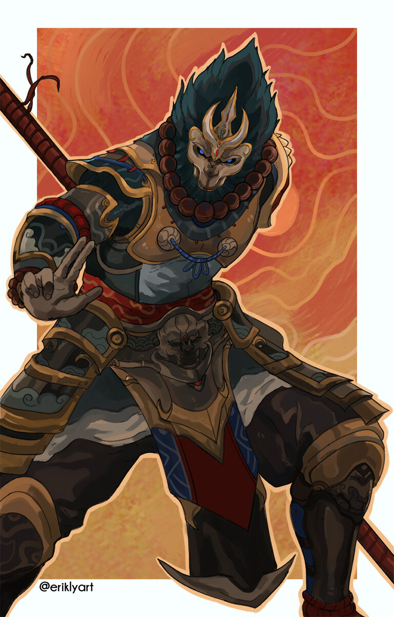 Artstation Shaolin Sun Wukong For Honor Erik Ly