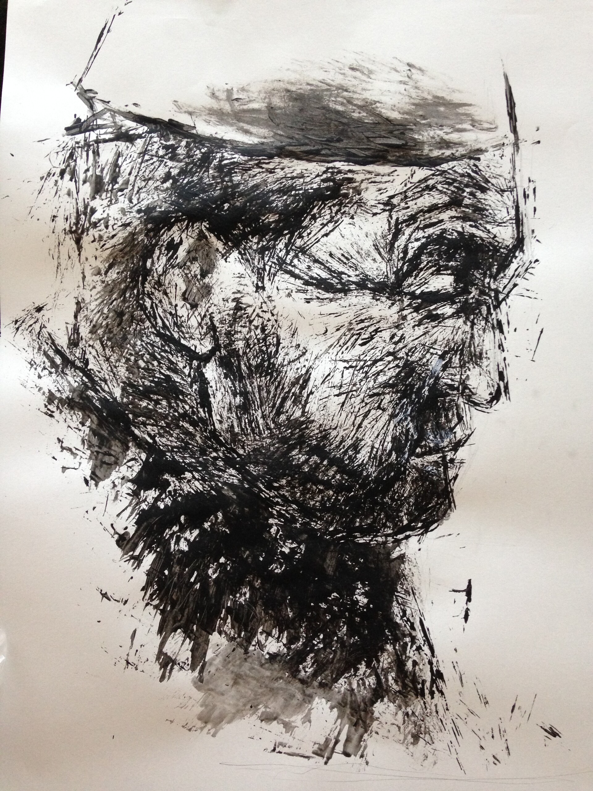 Artstation Inkwash Portrait Tenghui Ge