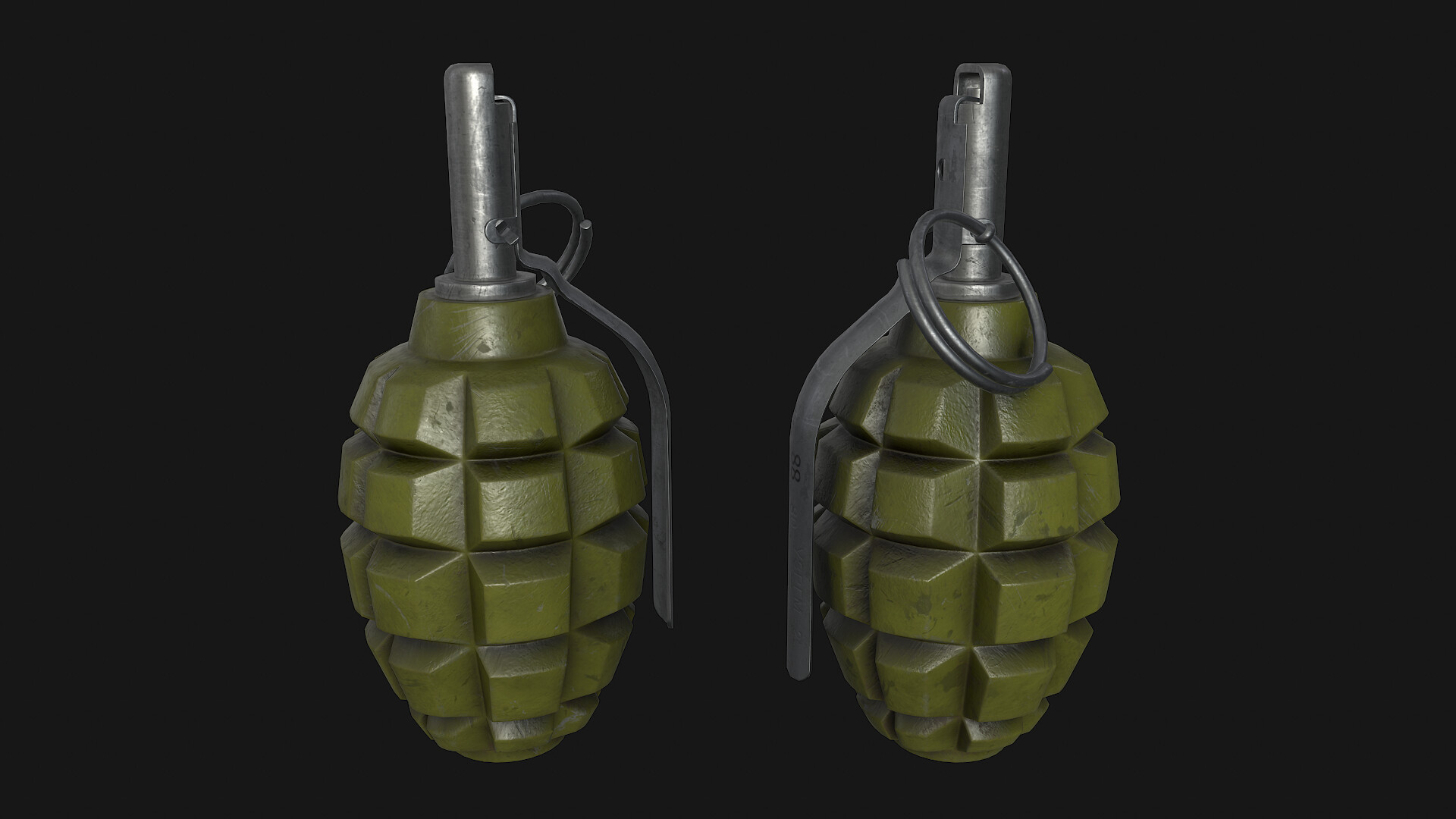 Artstation F1 Grenade Andriy Luchka