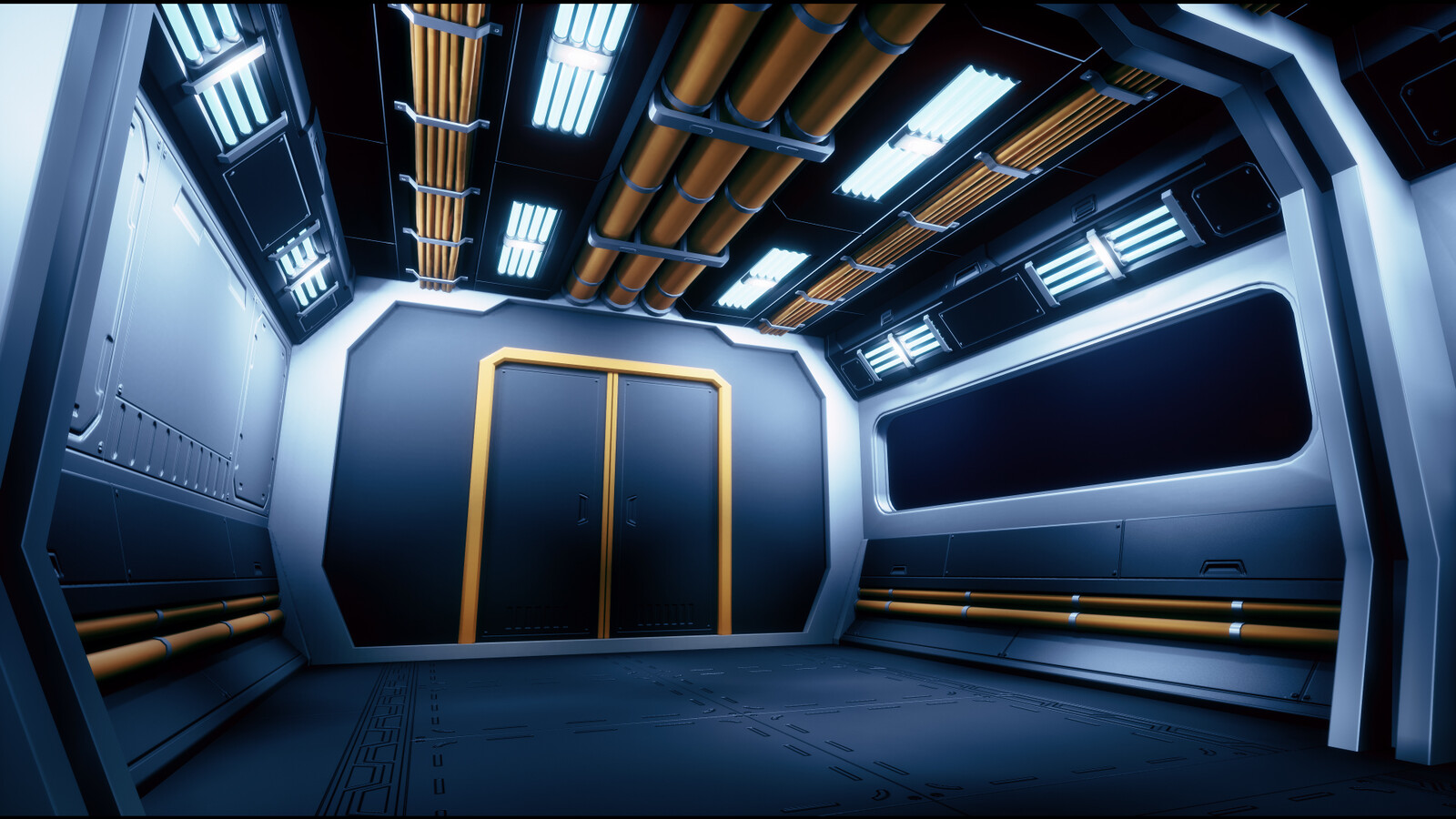 Тв sci fi прямой эфир. Sci Fi Corridor двери. Sci-Fi Modular Corridor. Stylized Sci Fi Corridor. Стена в стиле Sci-Fi.