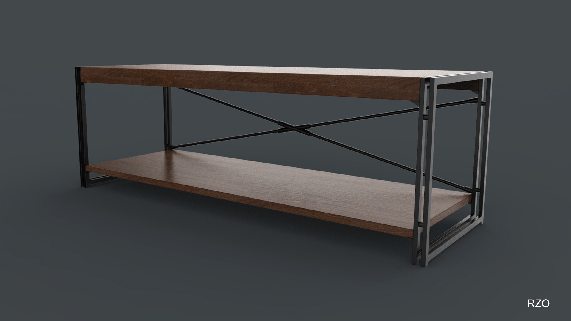 Artstation Rack Wooden Black And Brown Free 3d Model Rodrigo