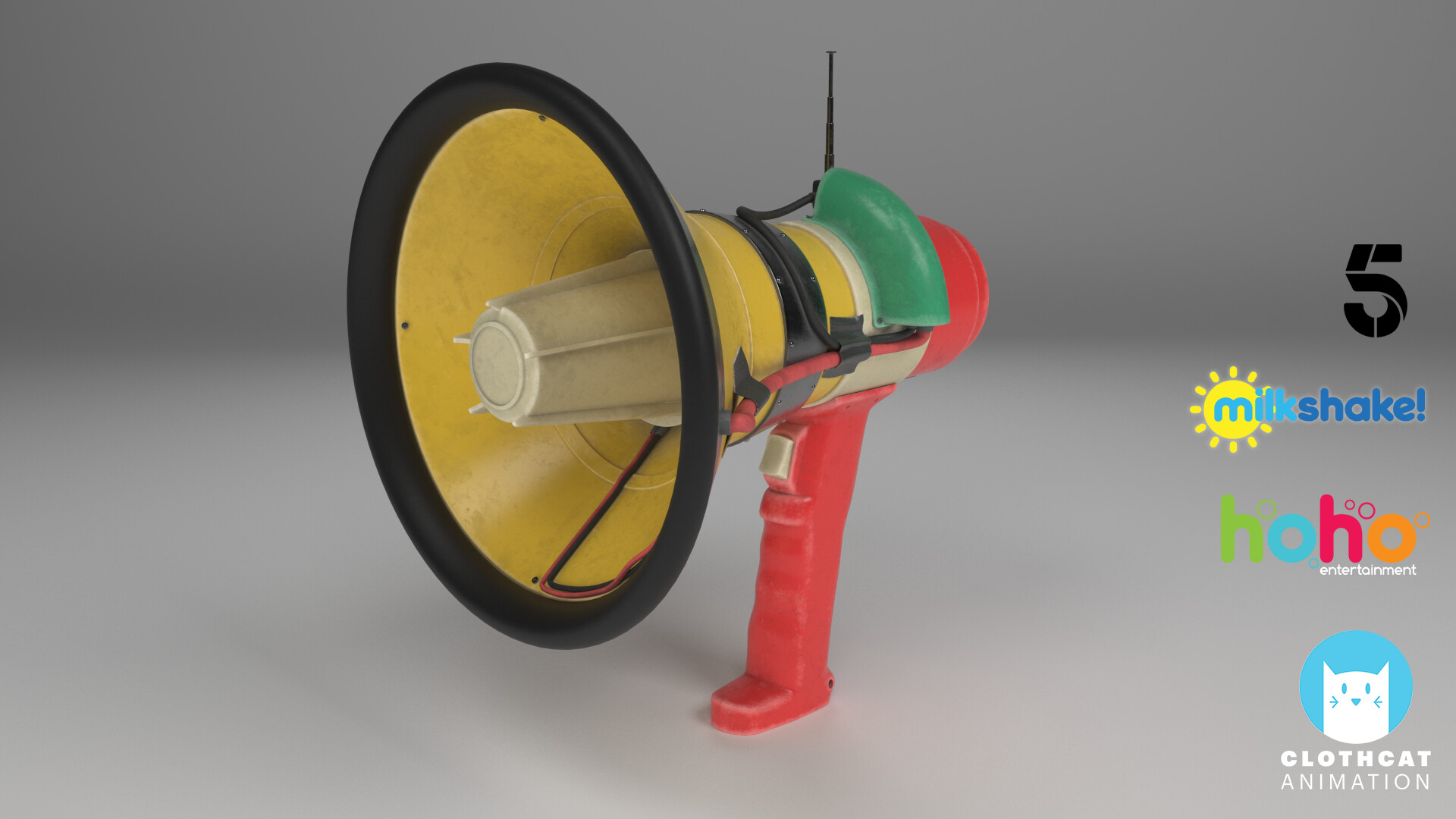 Artstation Prop Jg Megaphone Cloth Cat Animation Callum Wain
