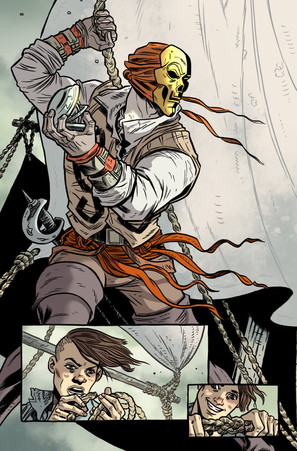 Comic Coloring Sample Pages from KILL SHAKESPEARE