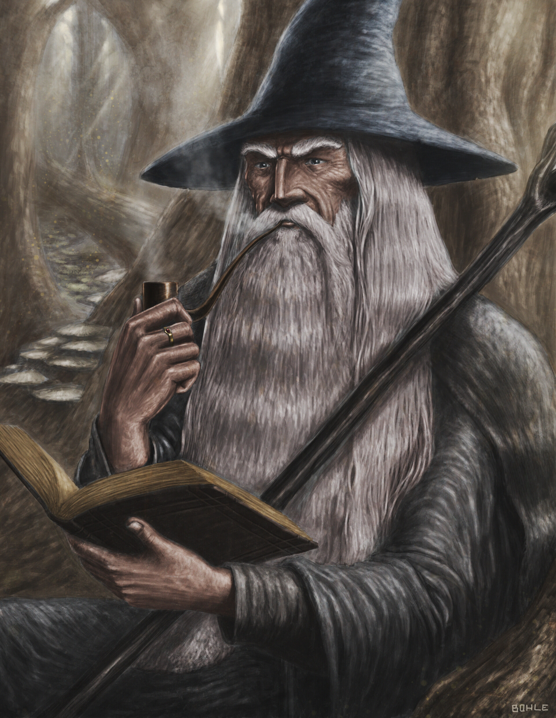 Artstation Gandalf The Grey Edward Bohle