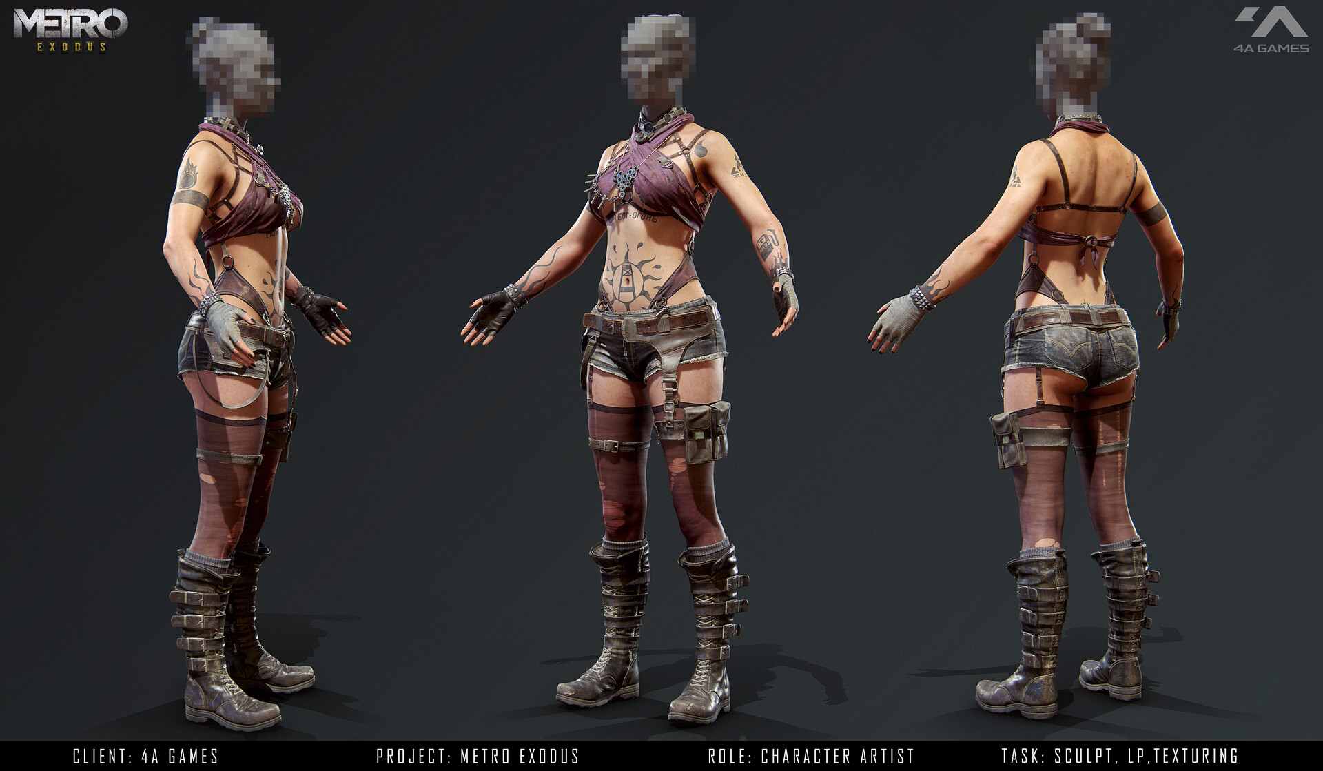Strippers assets for Metro: Exodus. 