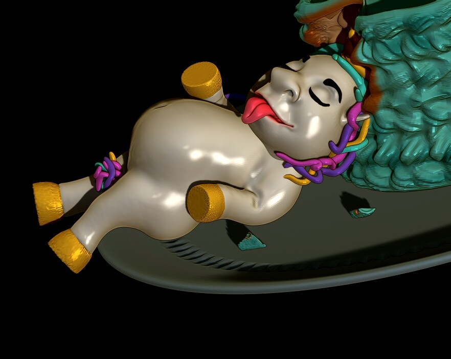 Artstation Cake Topper Decoration For 3d Print Srinivassan