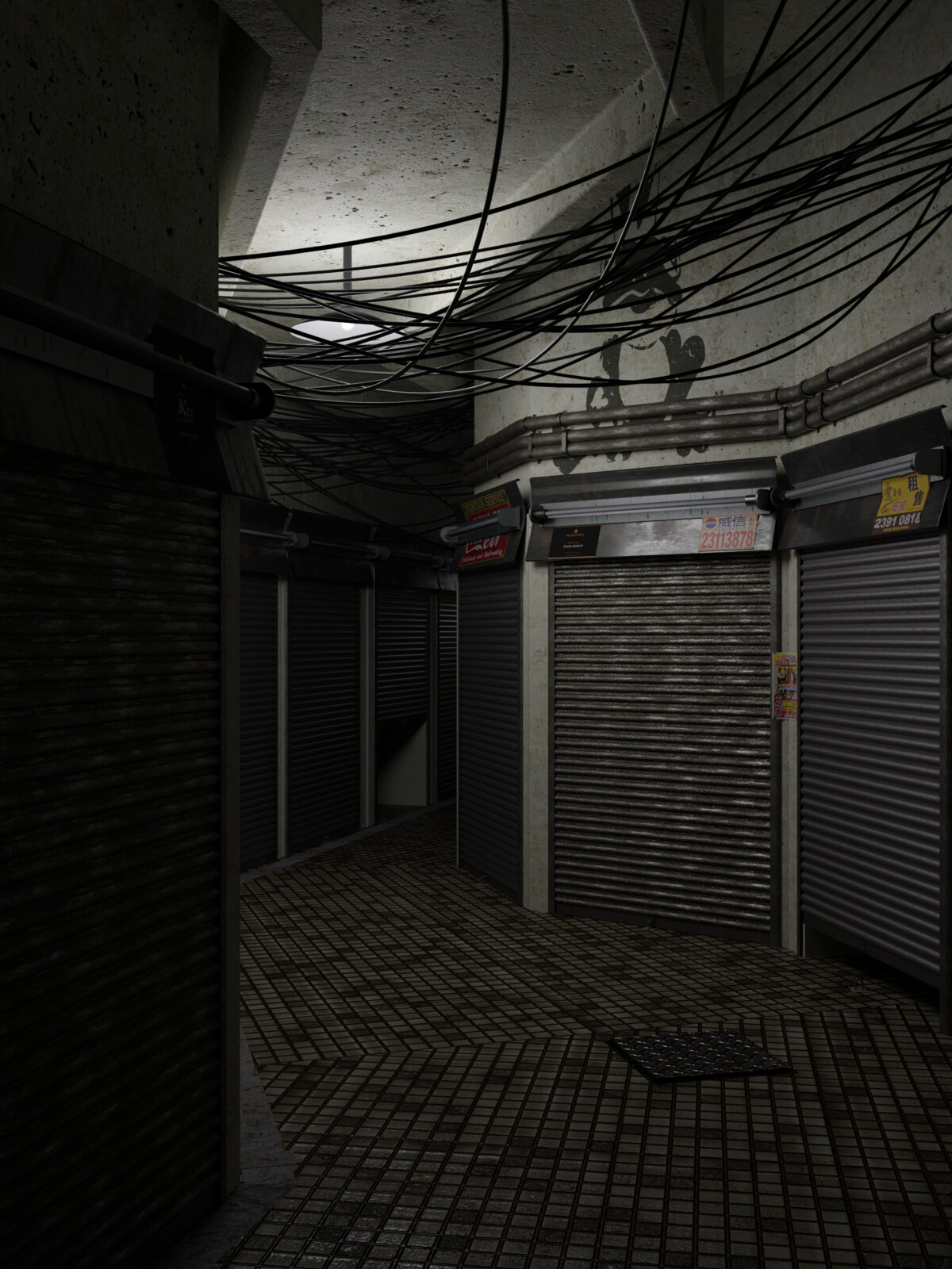 abandoned market