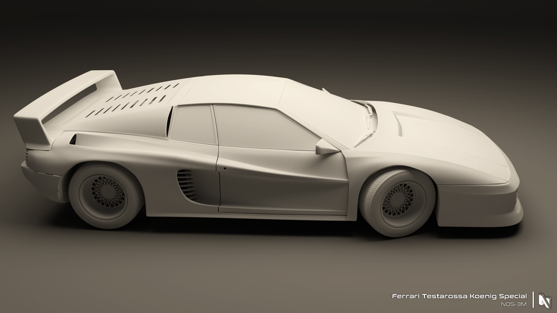 Artstation Ferrari Testarossa Koneig Special Nikunj Bhatia