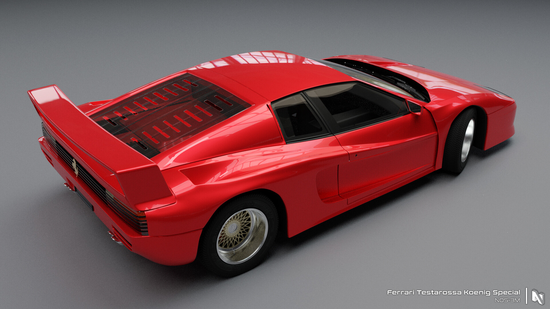 Artstation Ferrari Testarossa Koneig Special Nikunj Bhatia