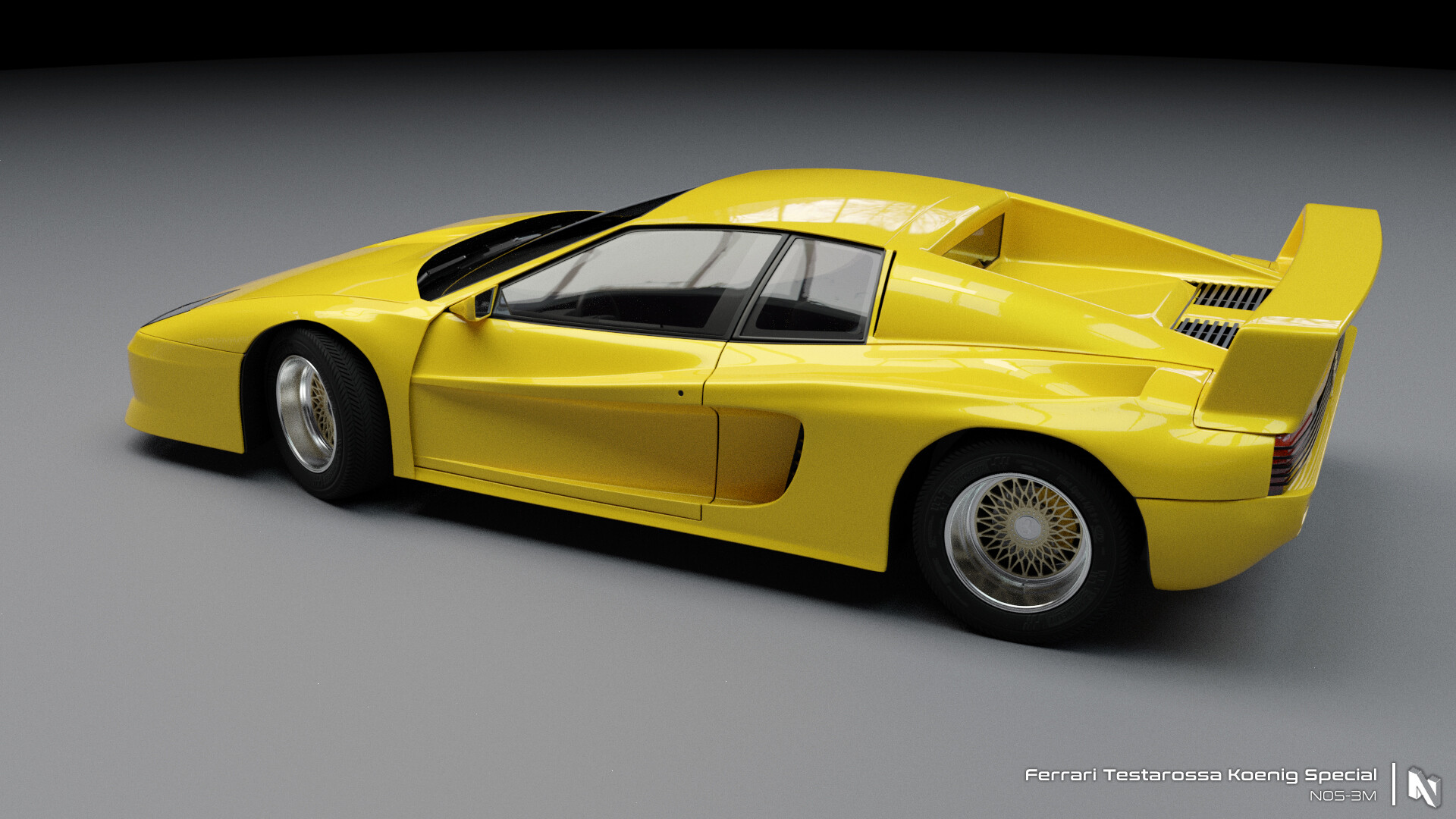 Artstation Ferrari Testarossa Koneig Special Nikunj Bhatia