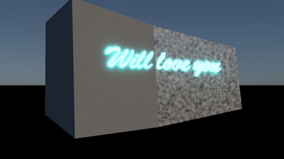 Neon 2 / image modélisée dans Maya 