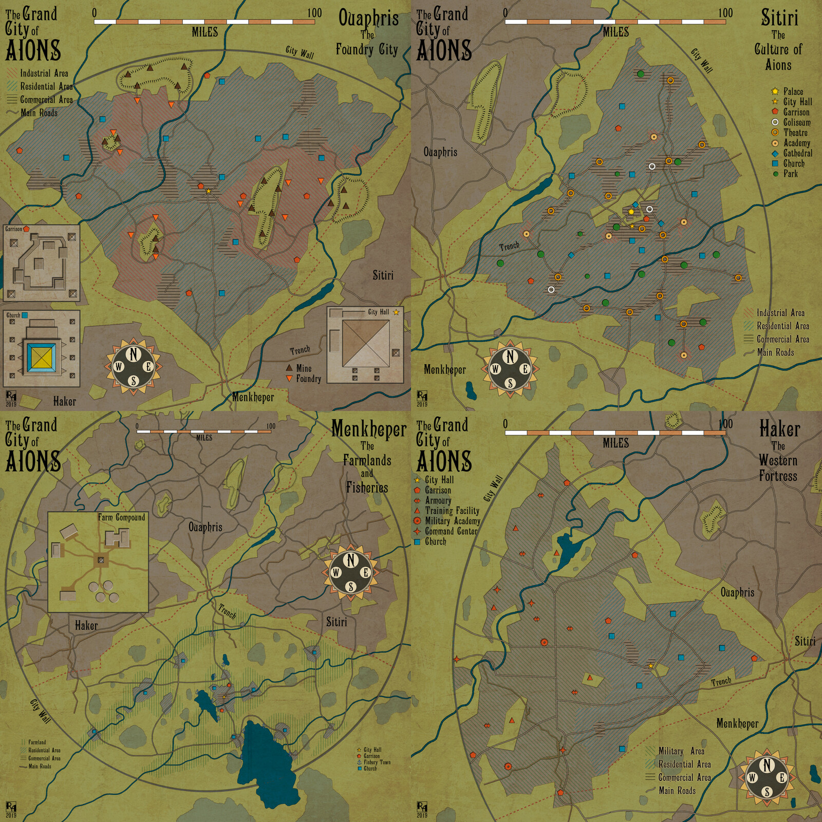 The Grand City of Aions - The cities.
