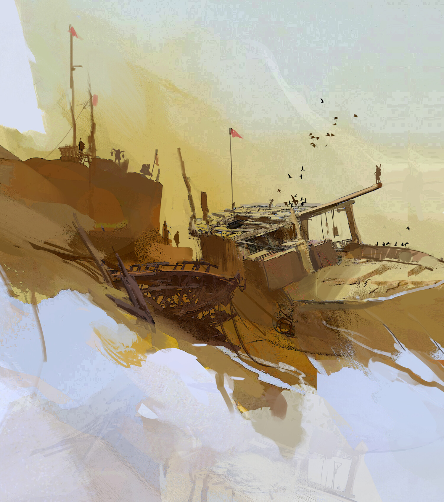 Artstation - Boats In The Desert