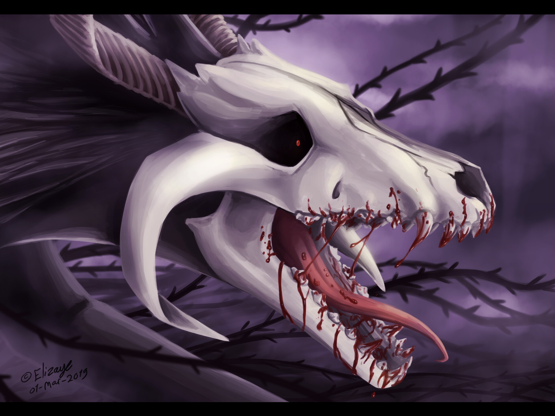 Fanart of Elias Ainsworth in his true form from Ancient Magus Bride. 