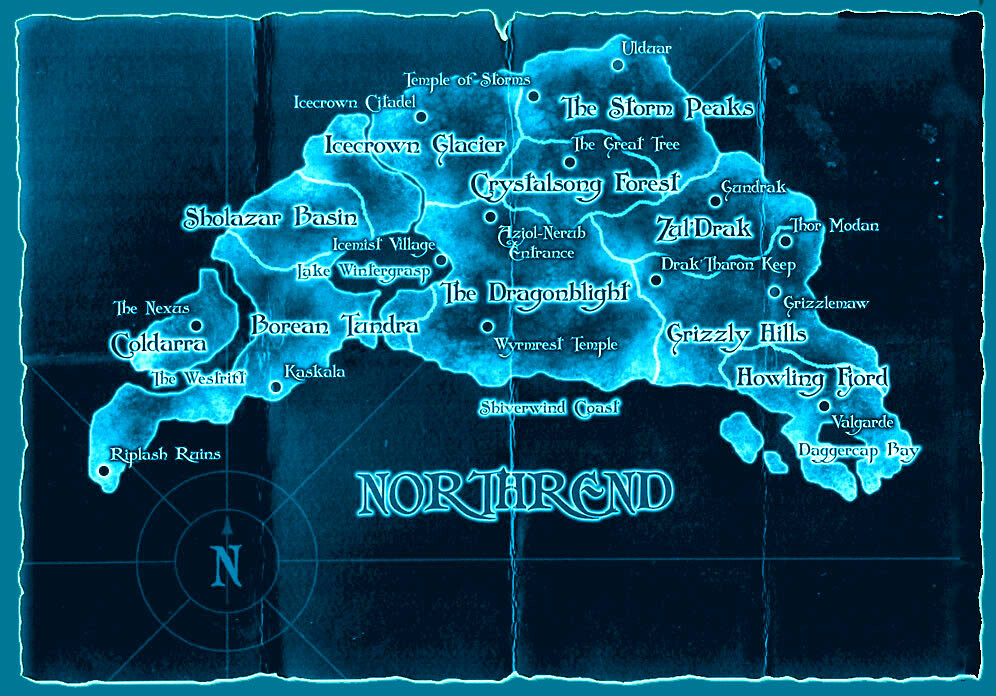 Northrend Map