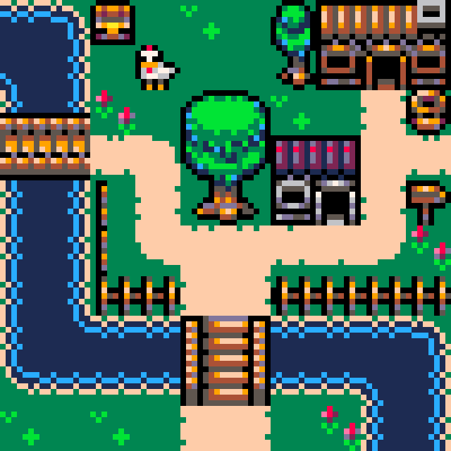 Artstation Pico 8 Village Jessica Turner
