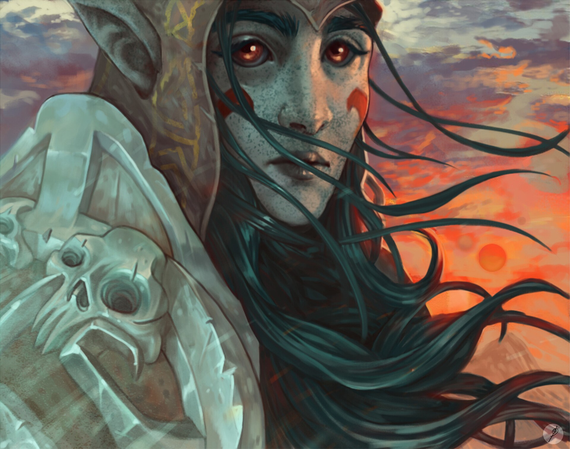 Artstation Fantasy Sunsets Giuseppe Illiano