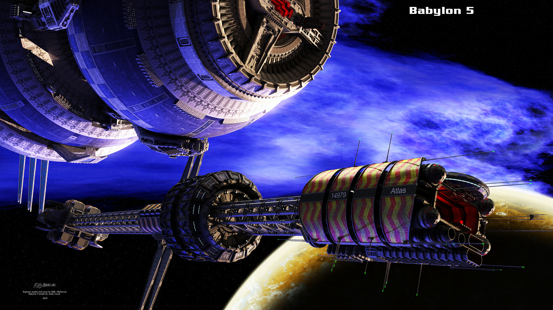 Artstation Babylon 5 Explorer Class Ryan Begemann