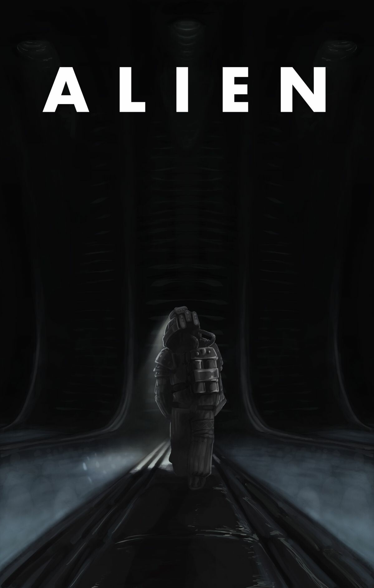 Artstation Alien Fan Art Movie Poster John Sheppard