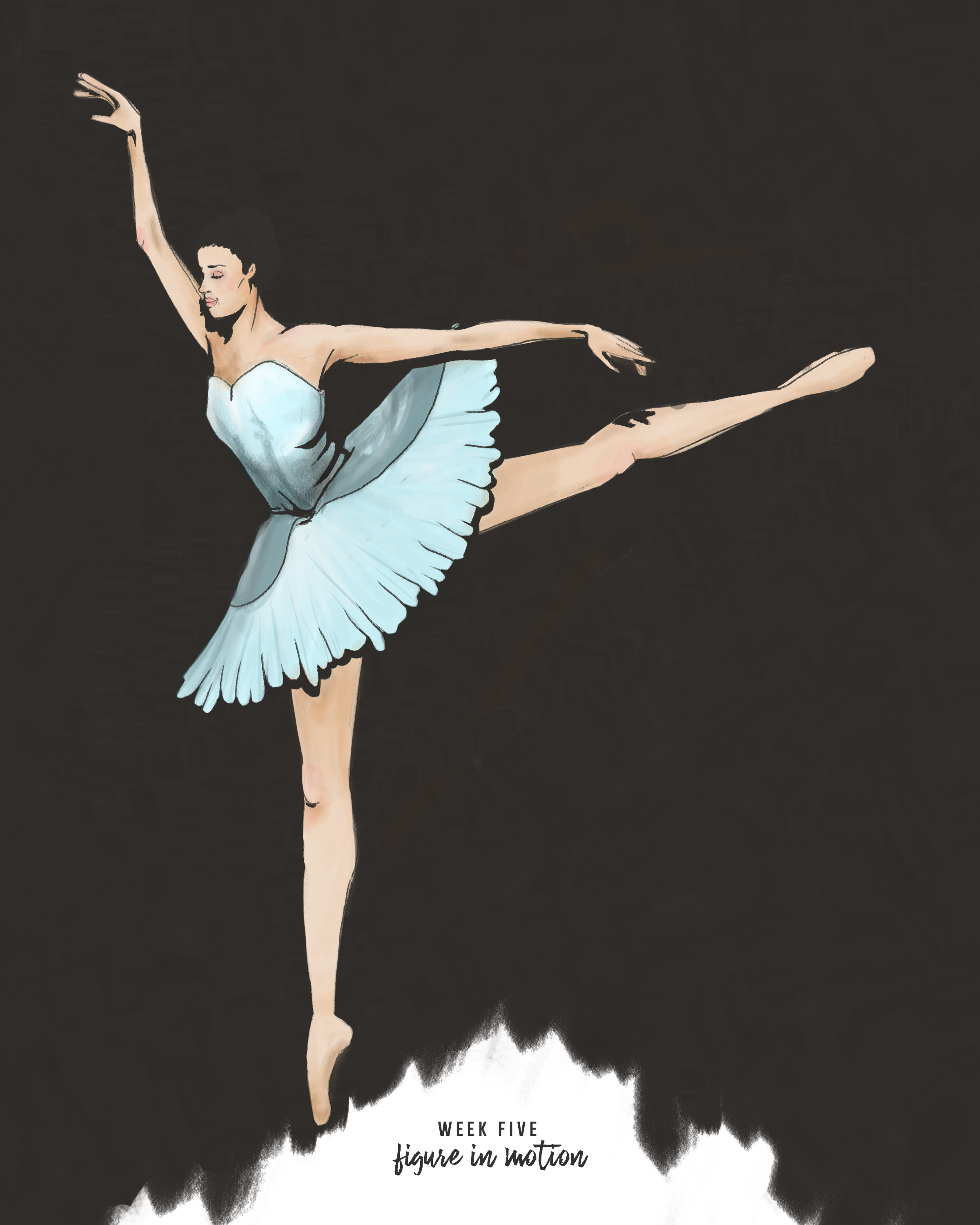 Figure in motion- colored