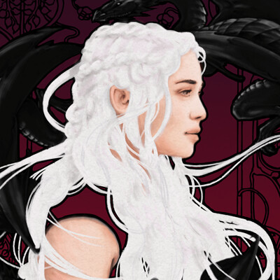 Daenerys Targaryen in Art Nouveau