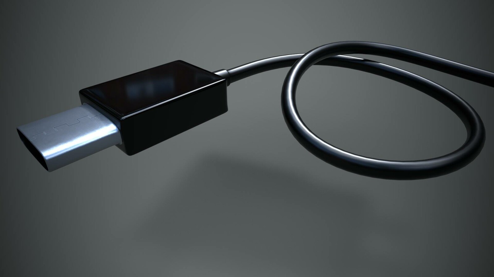 USB C view, close up