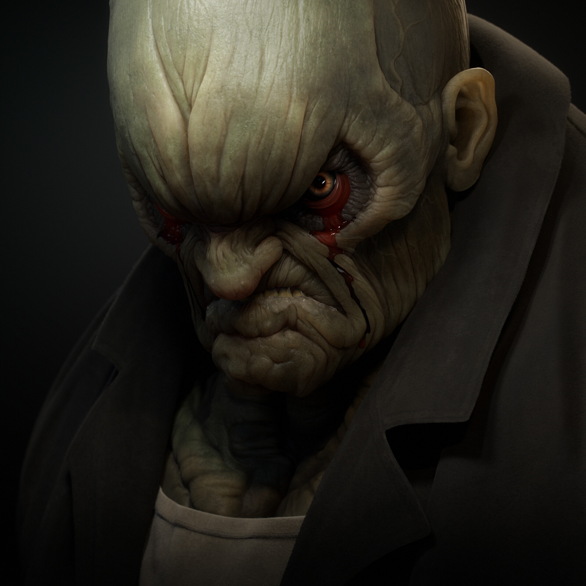 Artstation Gantz Adult Onion Alien Sebastian Montecinos