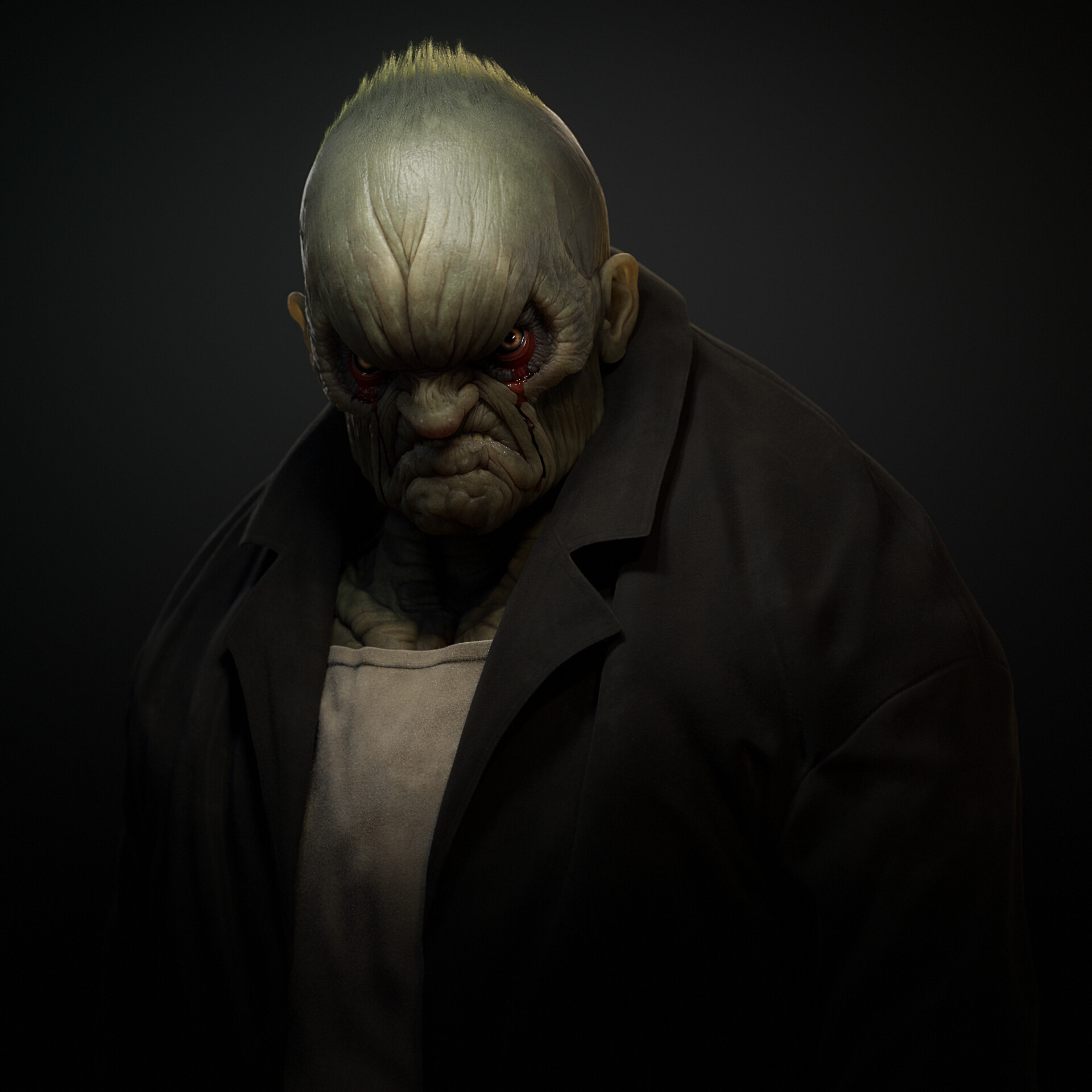 Artstation Gantz Adult Onion Alien Sebastian Montecinos