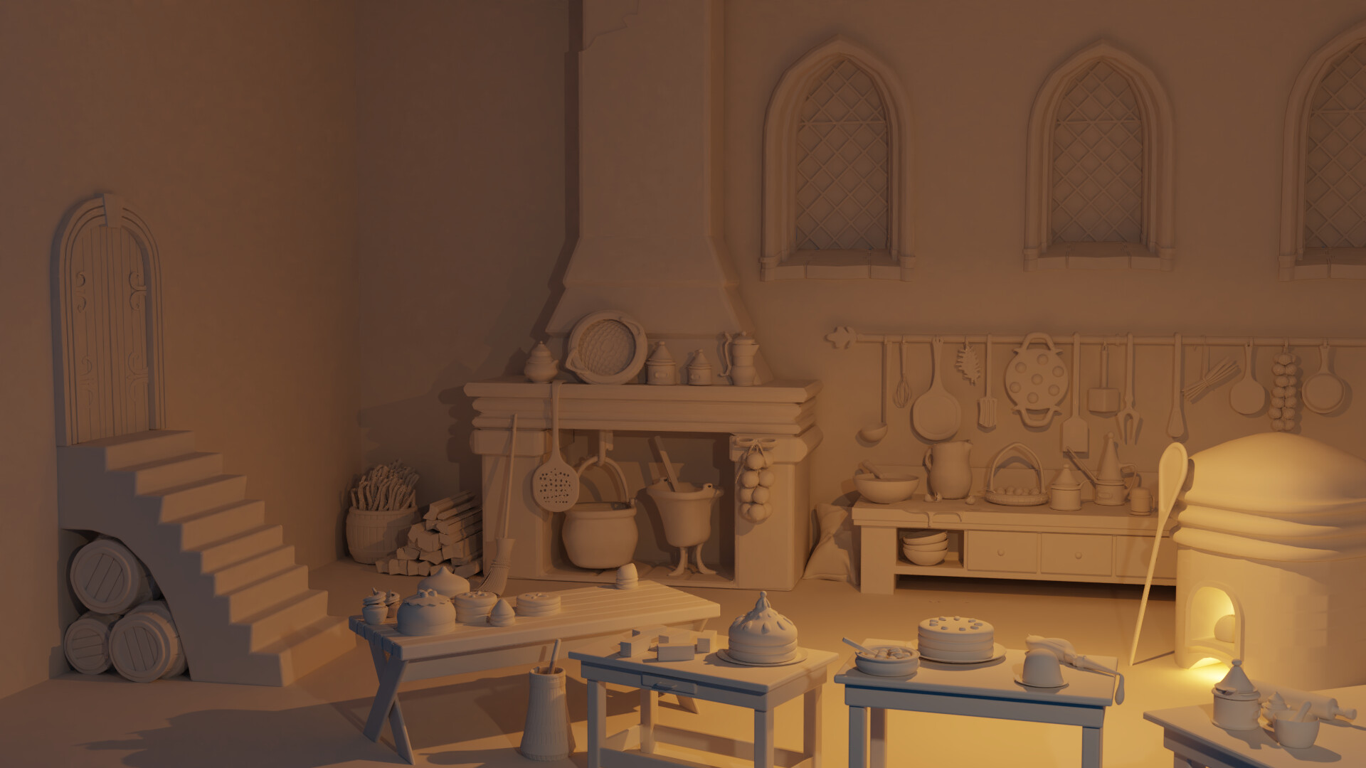 Artstation Marcel S Kitchen Wips Laura Ganis