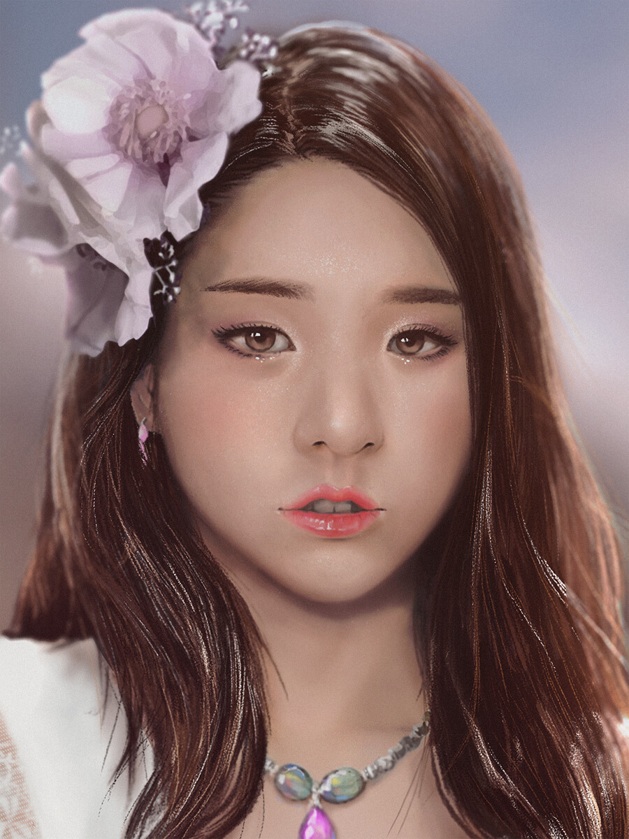 HeeJin - fanart poster I just finished :) (1/12) : LOONA