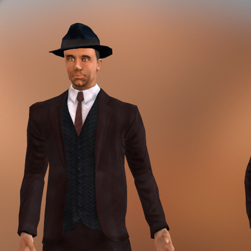 Mobsters: The Game - John Dillinger Character Model