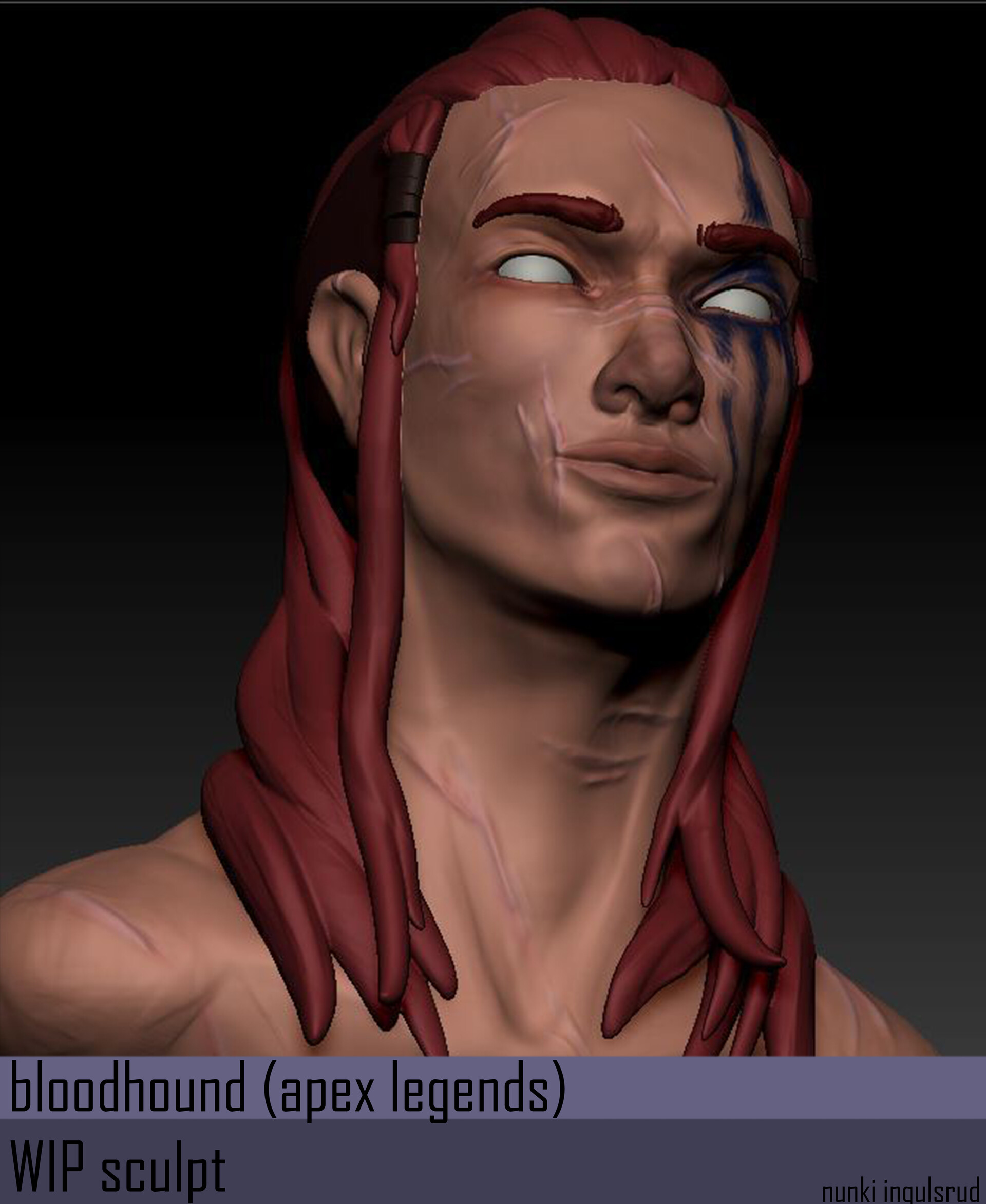 Artstation Bloodhound Apex Legends Face Concept Sculpt Wip2 Nunki Ingulsrud