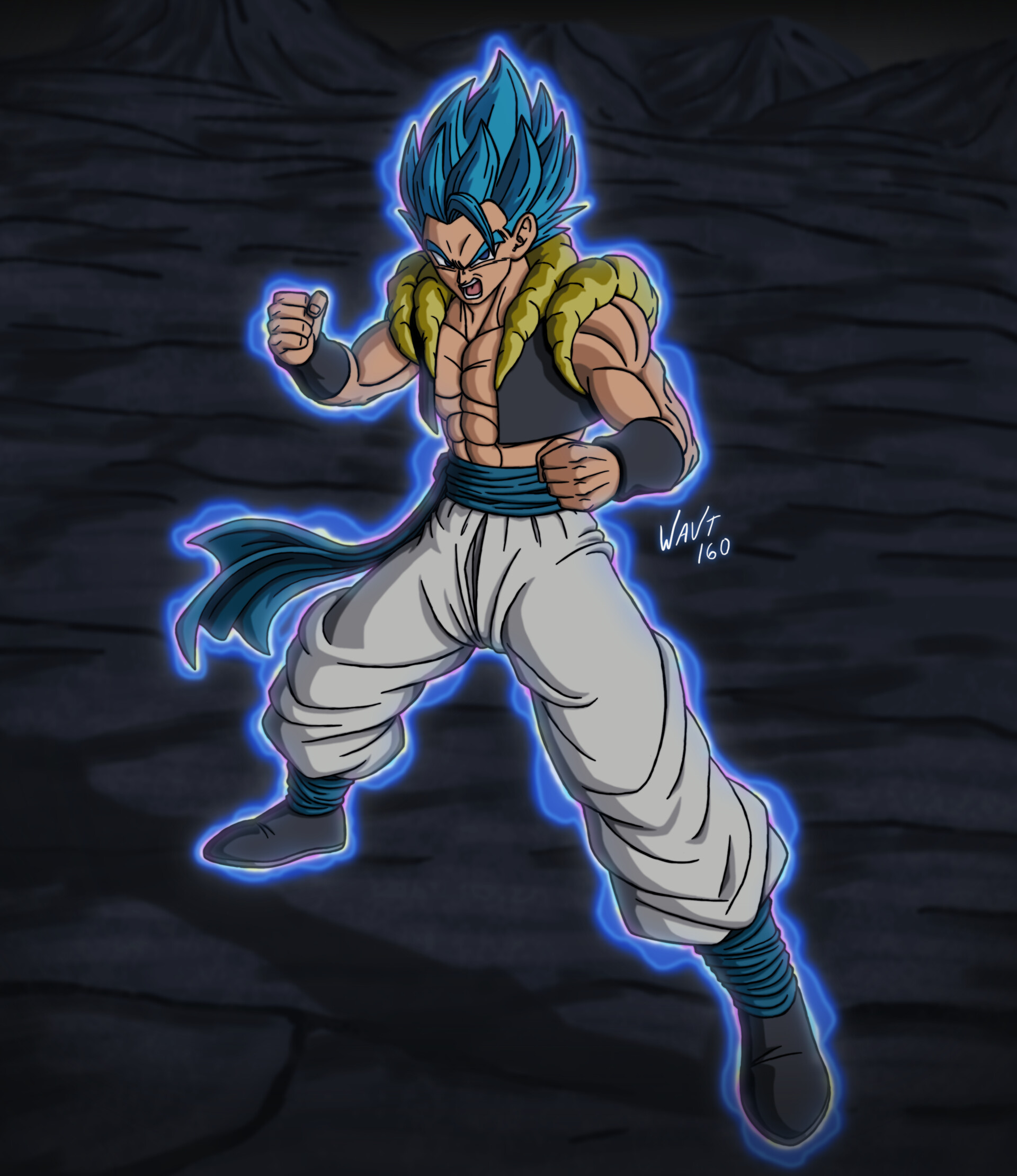 ArtStation - Goku Super Sayajin Blue - Digital Art