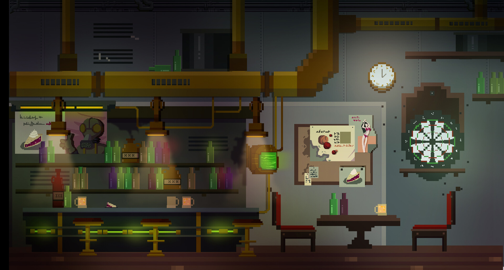 Marta Medina Steampunk Pub Design In Pixel Art Jocuri de artă pixel cu multă distracție în interior!