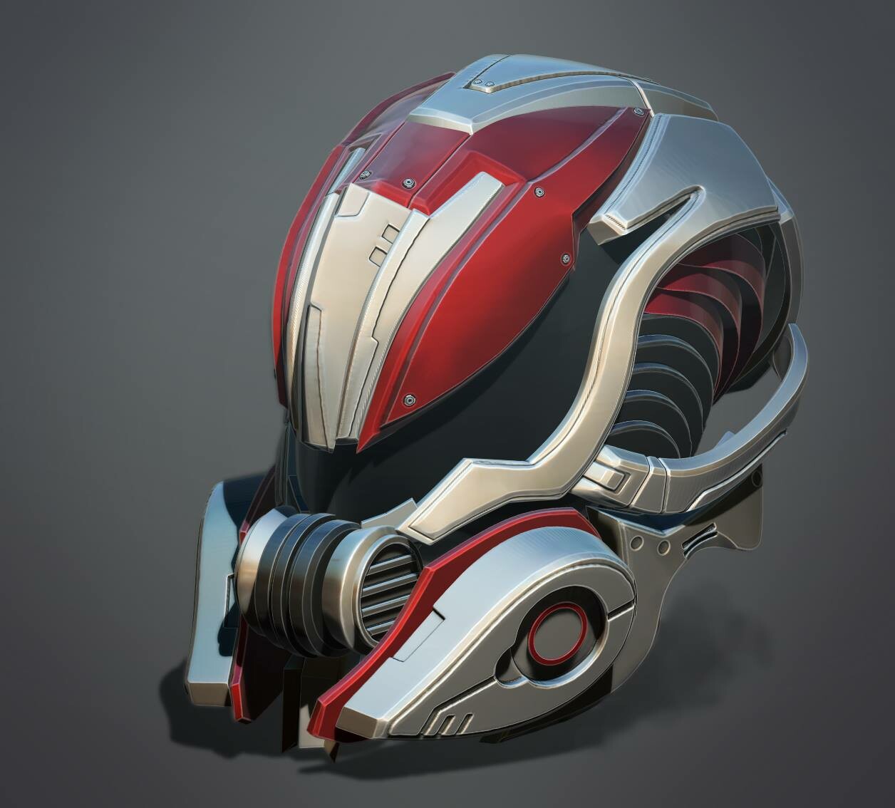 Шлем пилота Sci Fi
