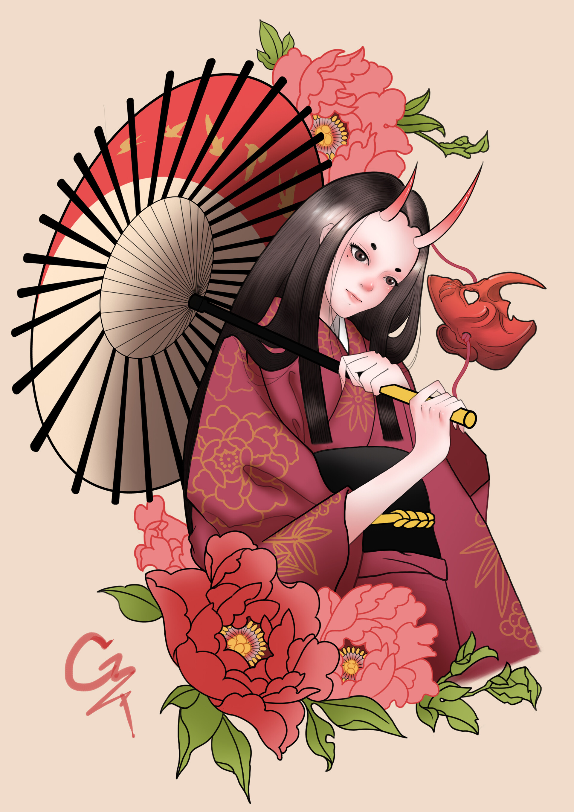 ArtStation - 女妖怪Genie