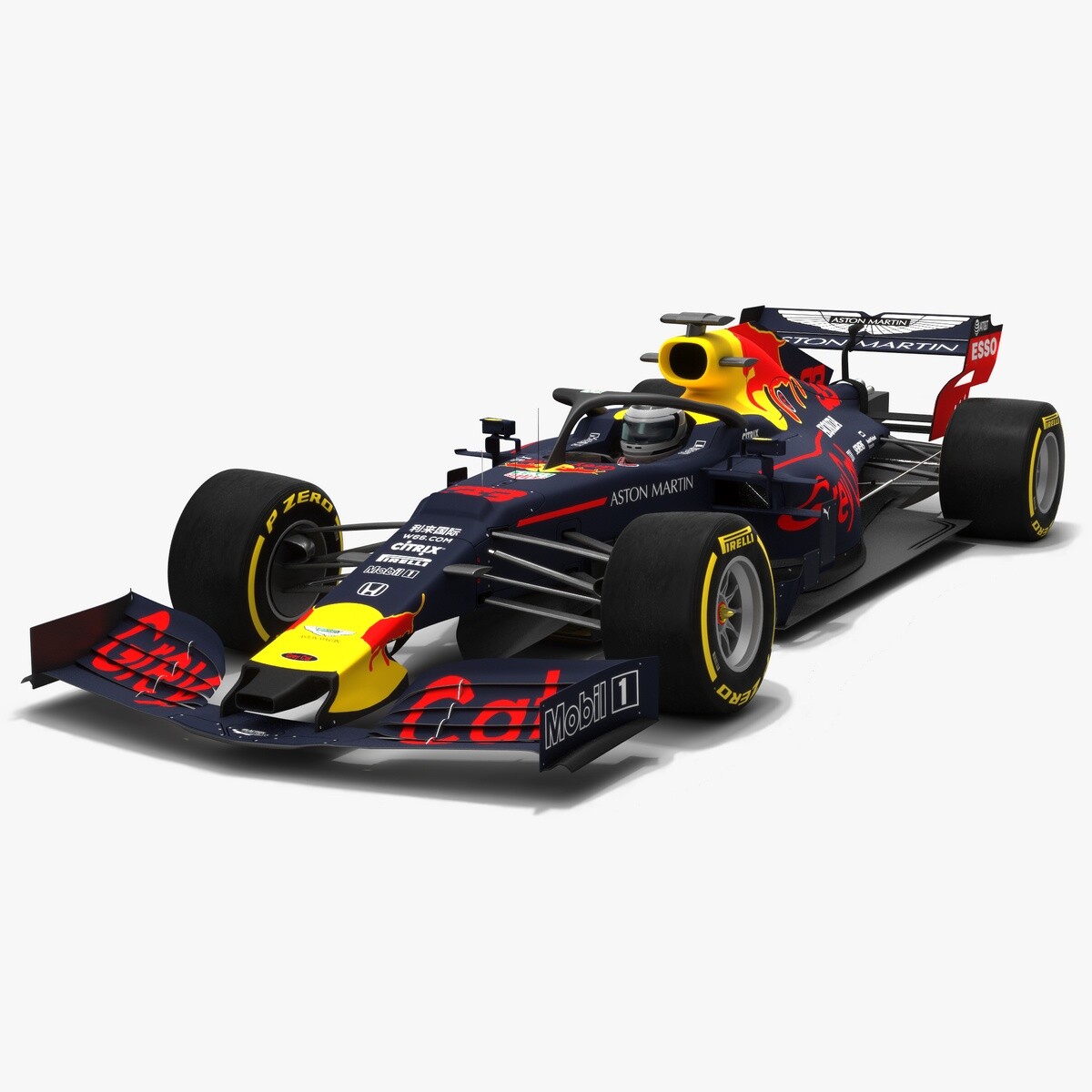 Oleksii Sergiyovych - Grey Cat F1 RB15 Formula 1 Season 2019 3D model