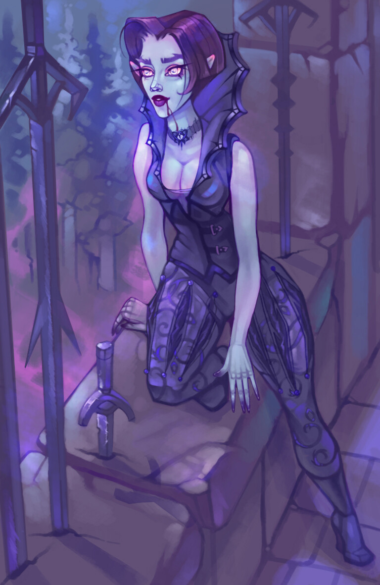 ArtStation Vampire_Lady_for_NeverwinterNights_Fandom_Battle