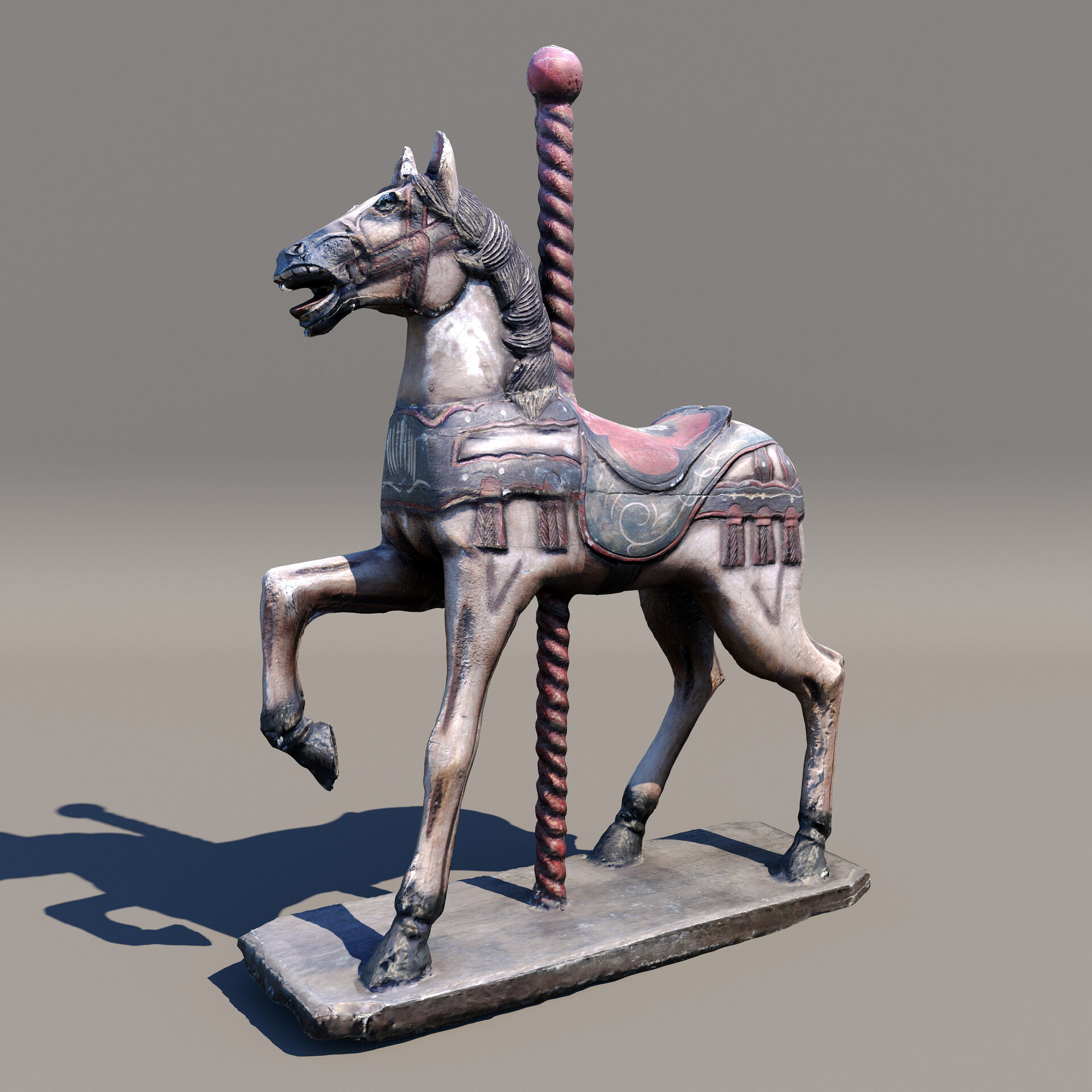 Lionel David Wooden Carousel Horse 3d Scan