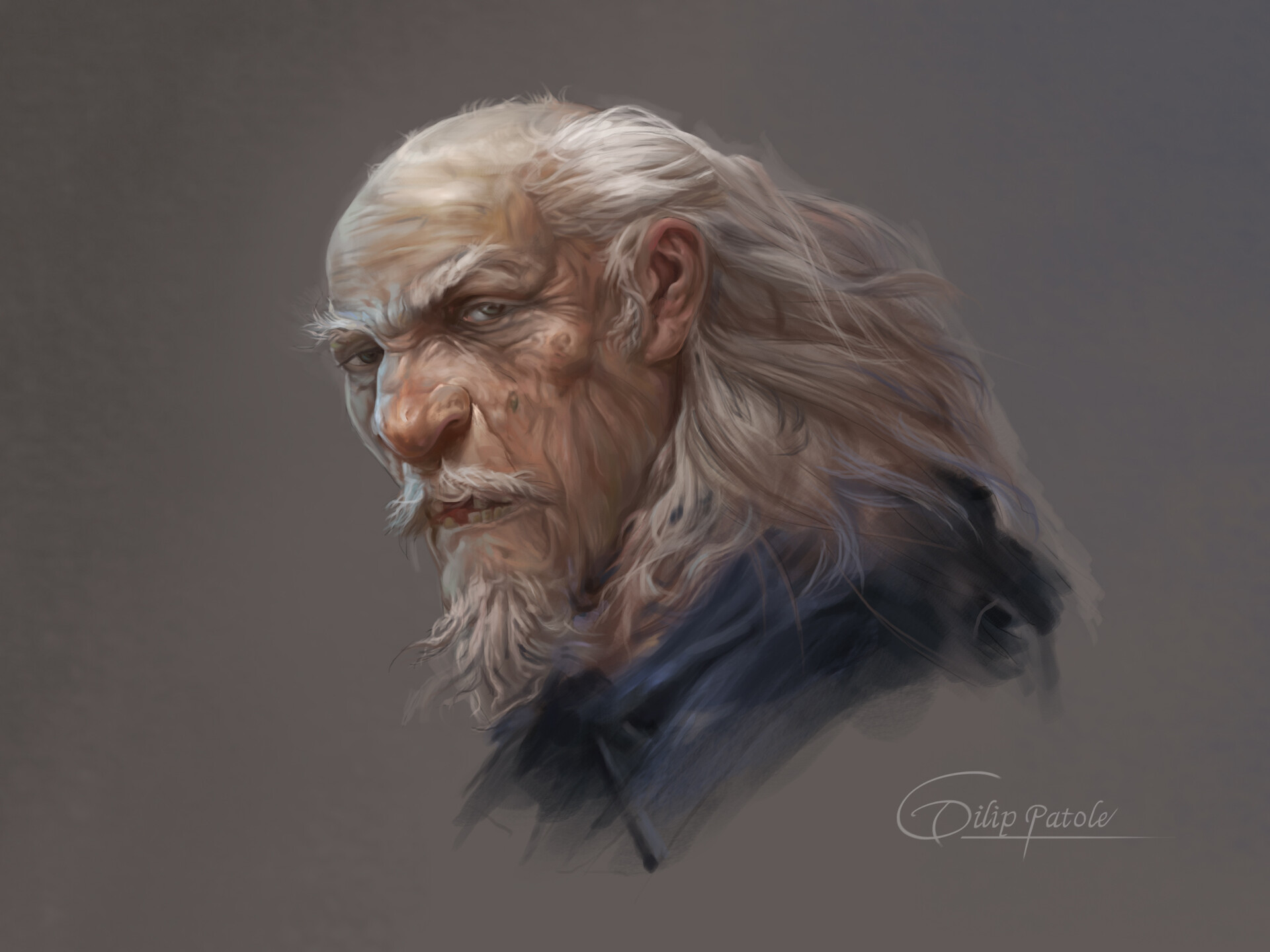Artstation Old Man Character Concept Dilip Patole,Girls Sketches