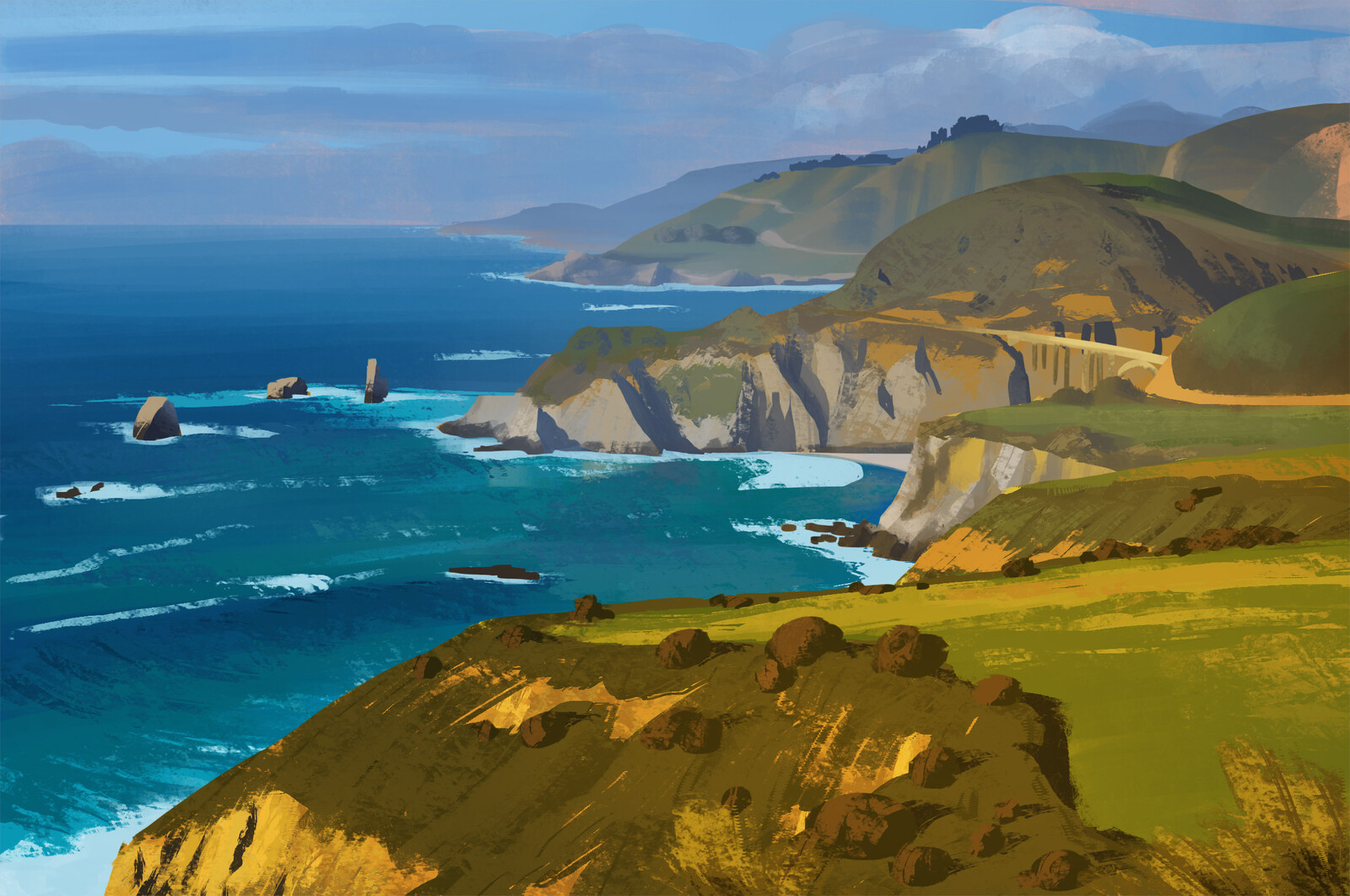  Quick landscape studie