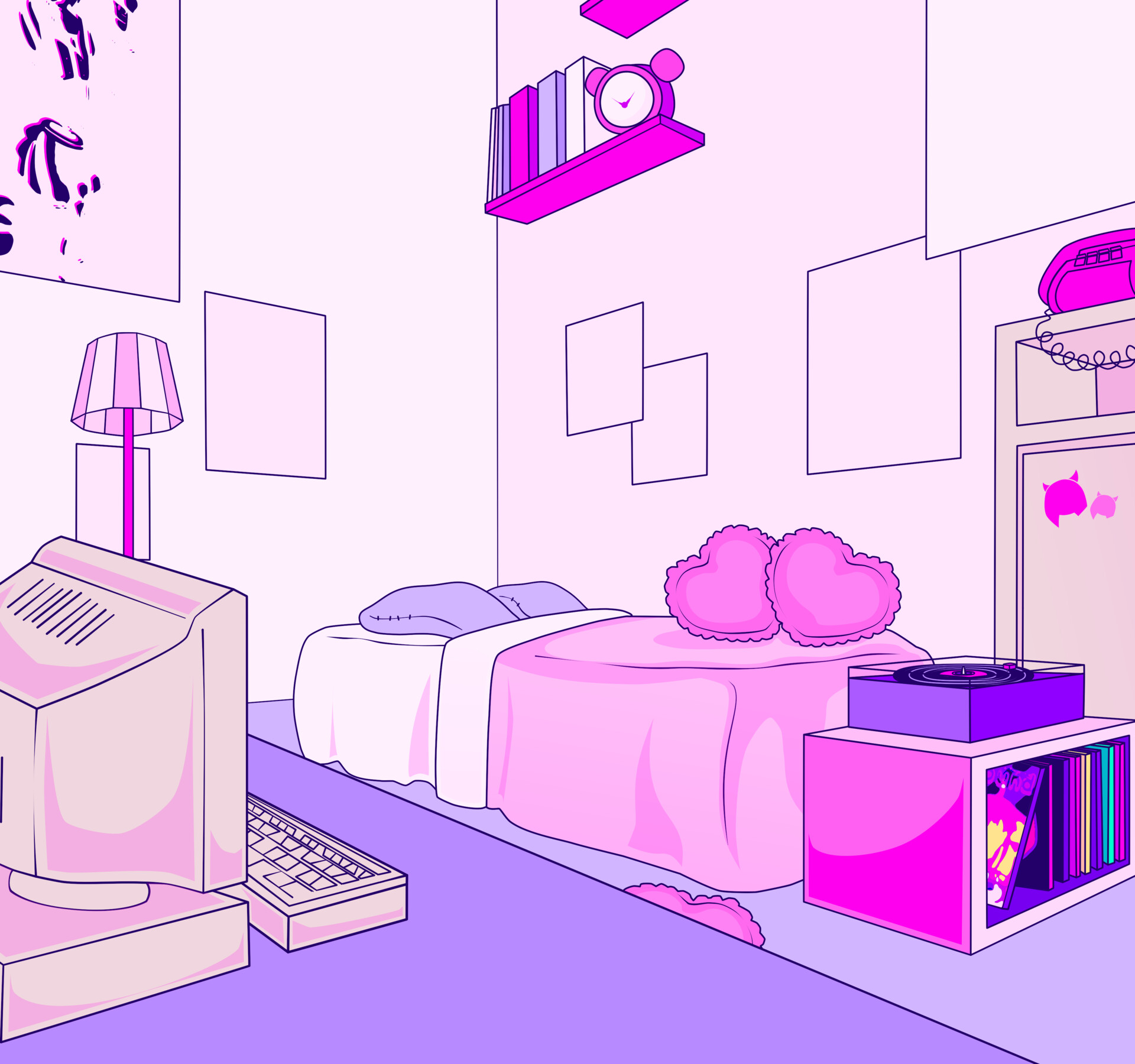ArtStation - Bedroom - Background Design