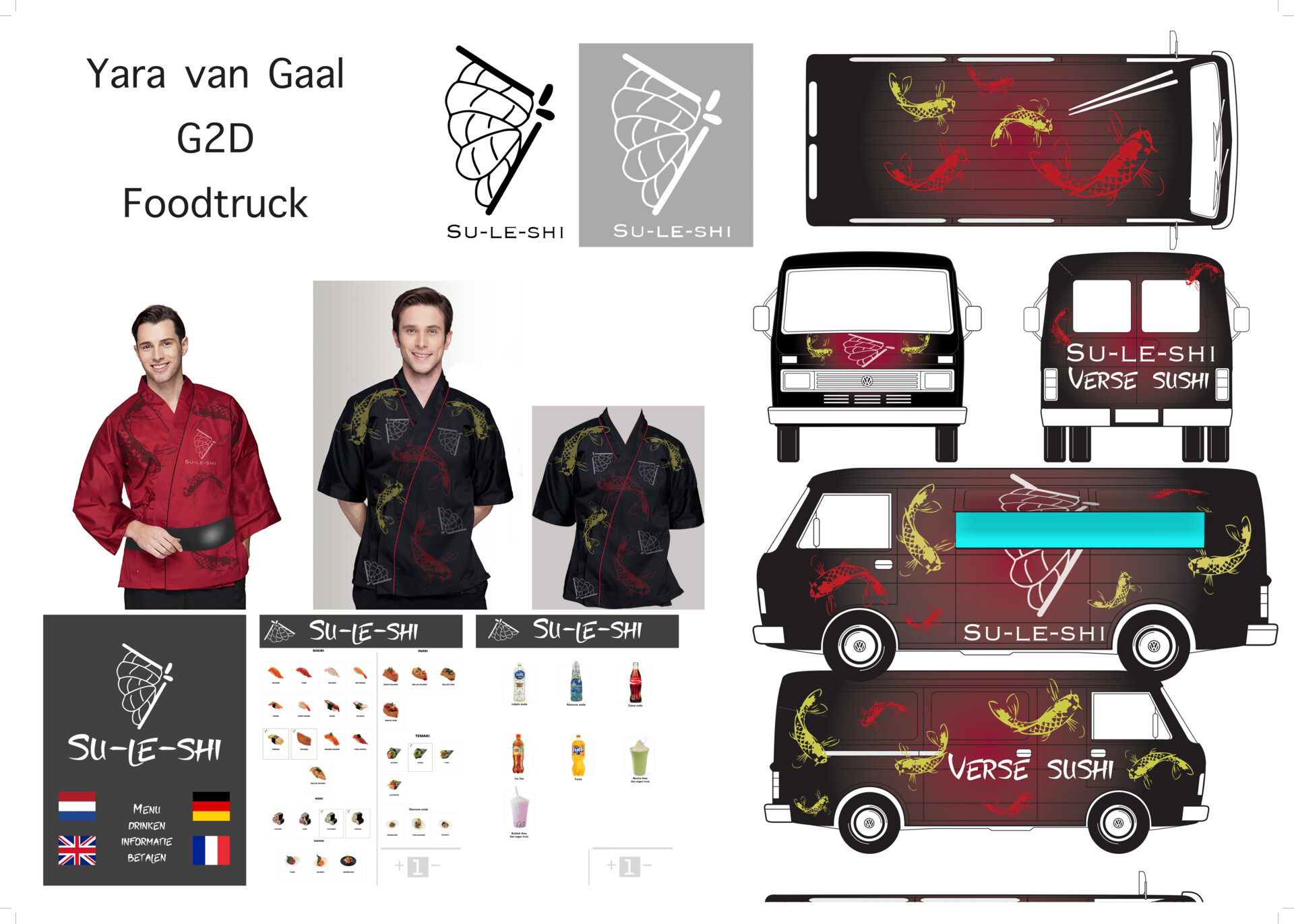 ArtStation - Schoolwork Project - Foodtruck Design + More 