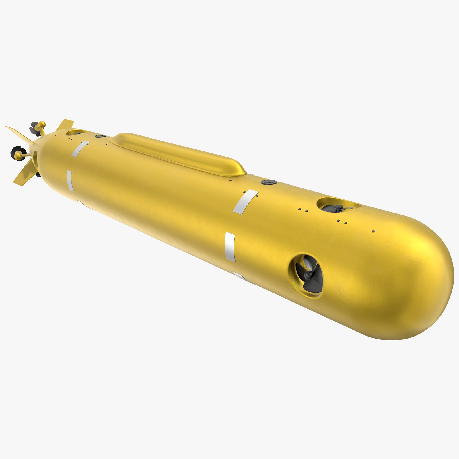 The Poseidon unmanned underwater vehicle - PBR 3D Model