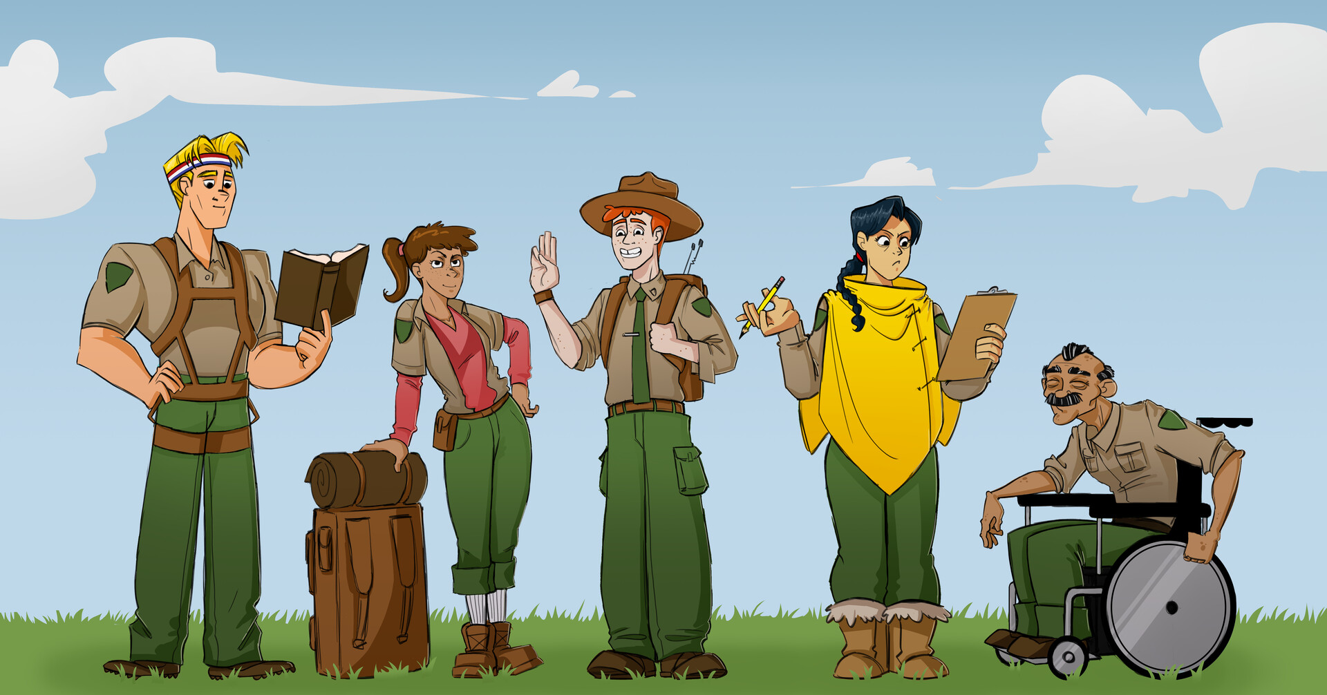 Brodie Smith Park Ranger Characters