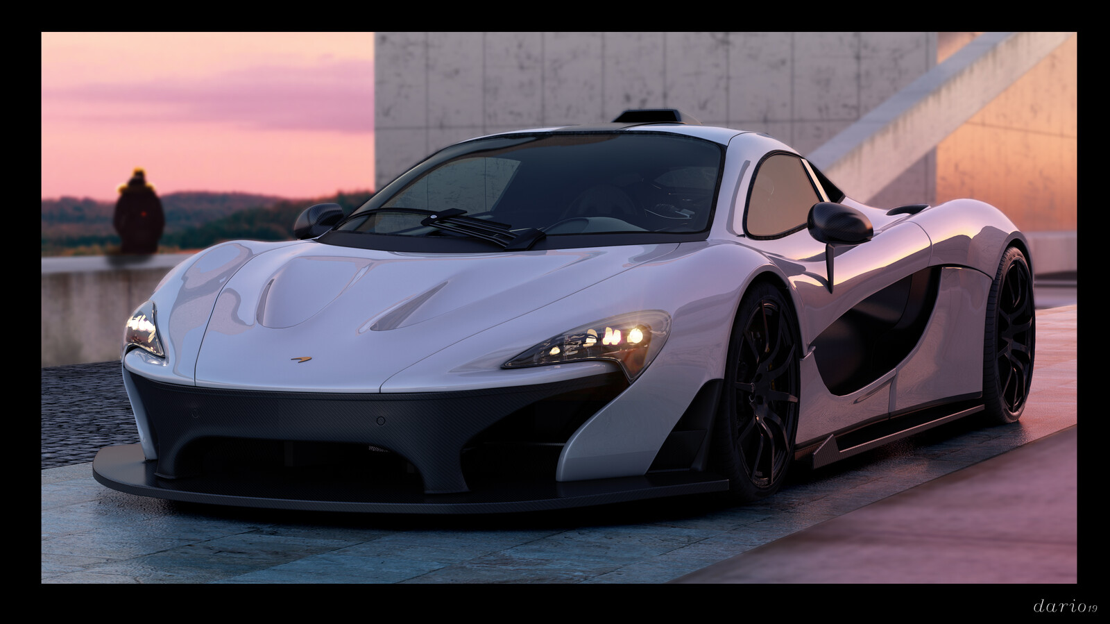 Artstation Mclaren P1 3d Dario De Paoli