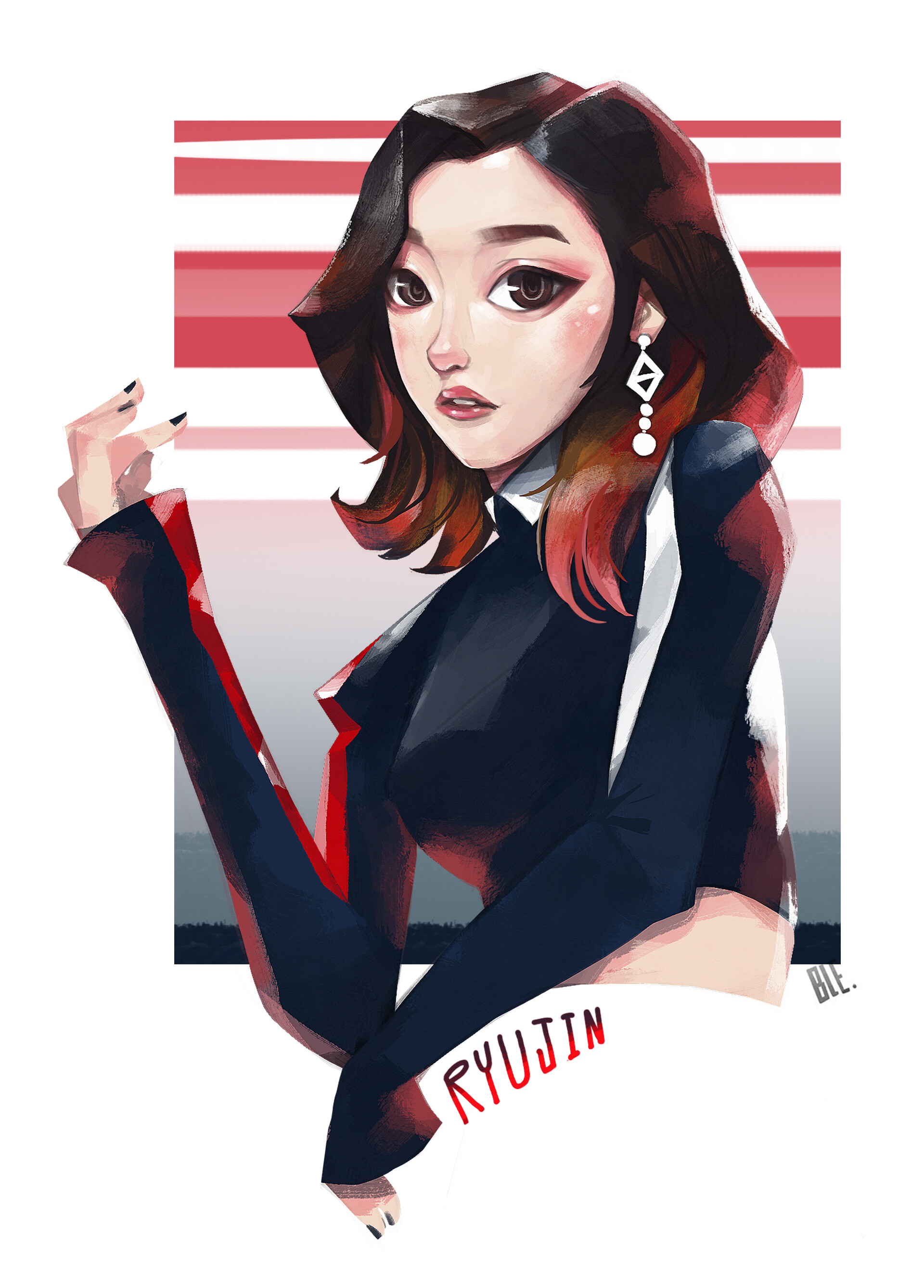 Itzy Ryujin Fan Art - itzy 2020