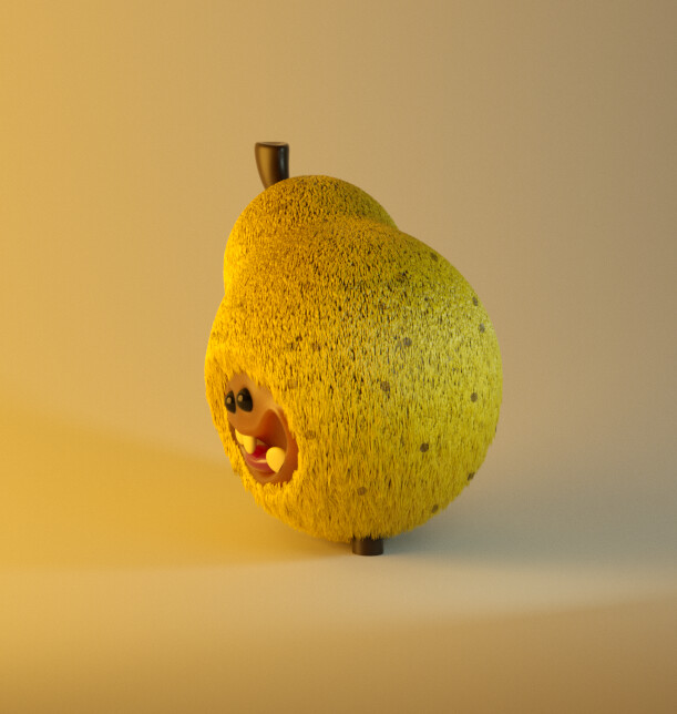 Alvaro Puebla - Hi i'm a pear!! A pear with hair!!